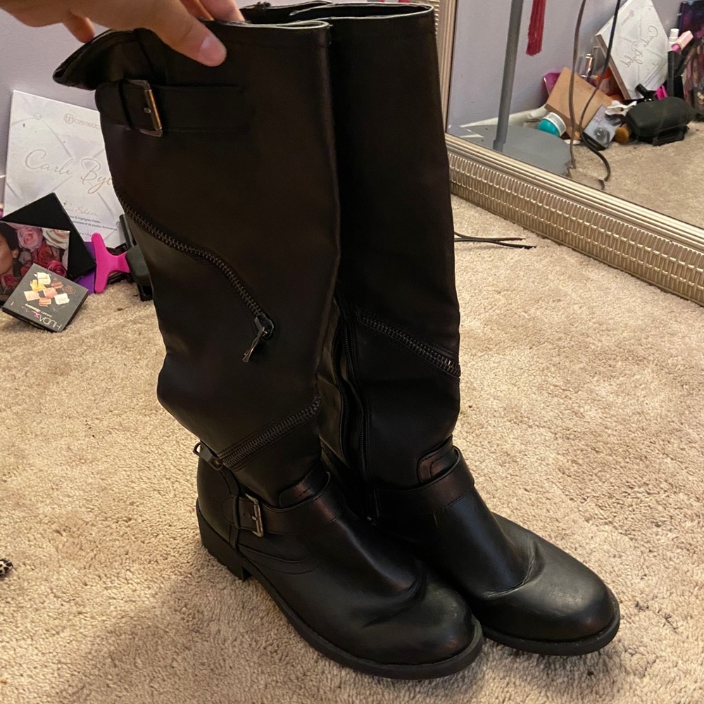 KOHLS BLACK BOOTS SIZE 10
